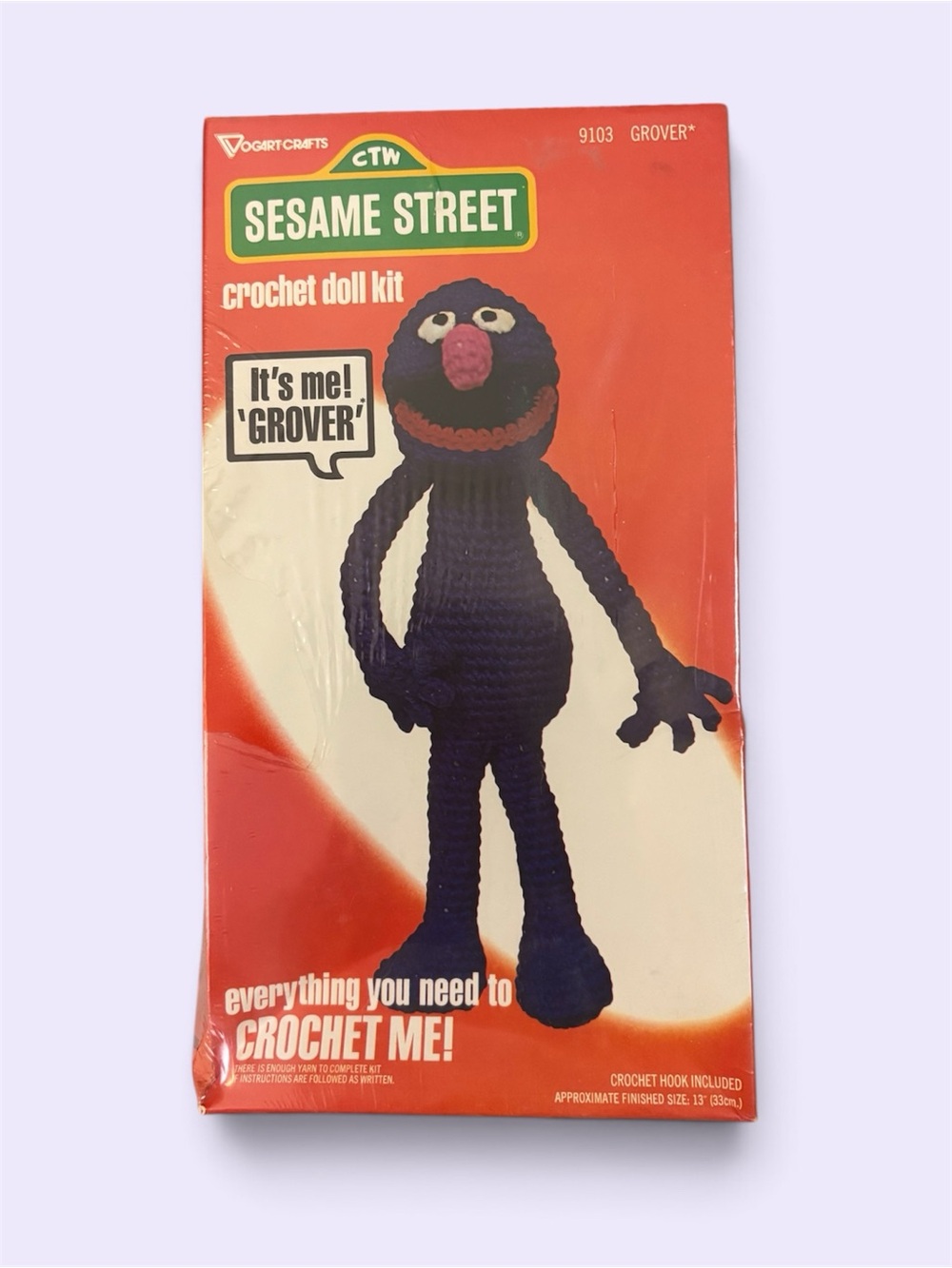 Sesame Street Grover Crochet Doll Costume Kit